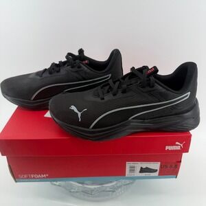 Puma Mens Disperse Sneaker Black Running Shoes 312263-03 Size 8.5 NEW